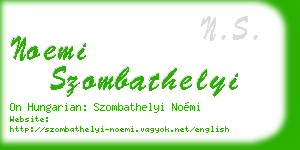noemi szombathelyi business card